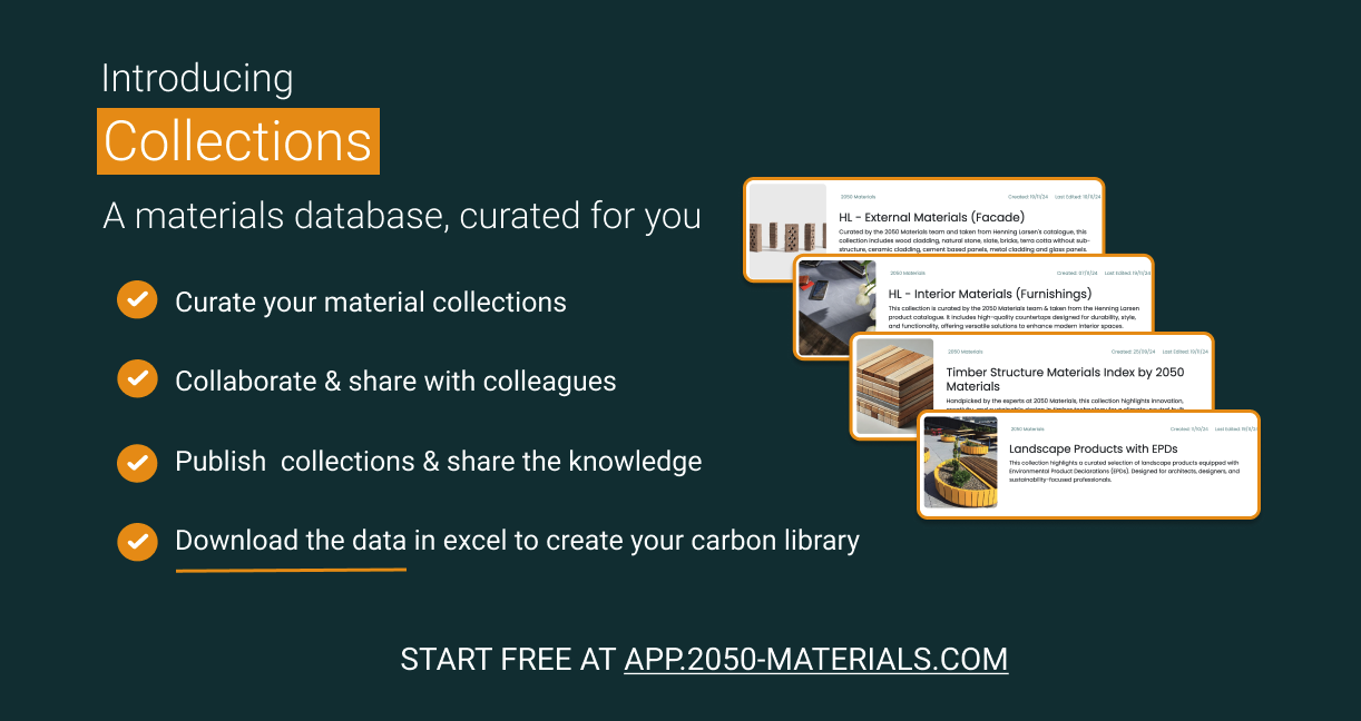 2050 Materials New Collections Feature Interface